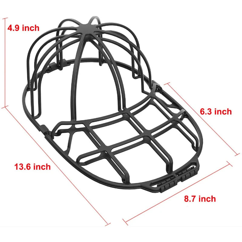 Multifunctional Baseball Cap Washer Fit Hat Washer Frame PP Washing Cage Double-Deck Hat Cleaners Protector